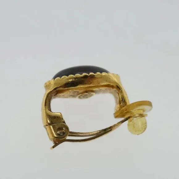 CHANEL Earring metal Gold Tone CC
